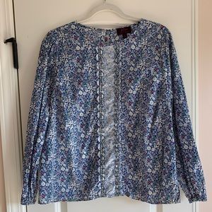 J. Crew Liberty of London Blouse size L